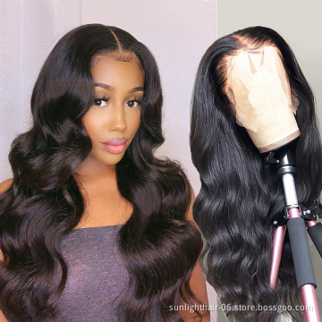 Sunlight plus bas prix Perruque du styleT sans colle vrai Remy humaine chevuex bresilien/Indien haute qualite pour noir femme